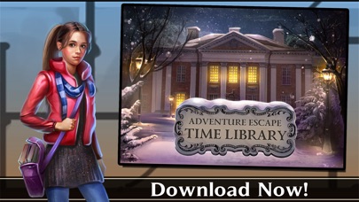 Screenshots of Adventure Escape: Time Library (Time Travel Story and Point and Click Mystery Room Game) for iPhone