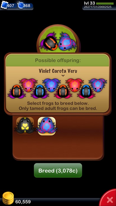 Screenshots of Pocket Frogs - Free pet farming for iPhone