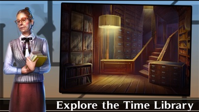 Screenshots of Adventure Escape: Time Library (Time Travel Story and Point and Click Mystery Room Game) for iPhone