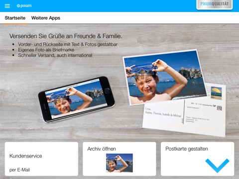 Pixum Postkarte Postkarten Mit Personlichen Fotos Verschicken Bei Pixum Diginet Gmbh Co Kg