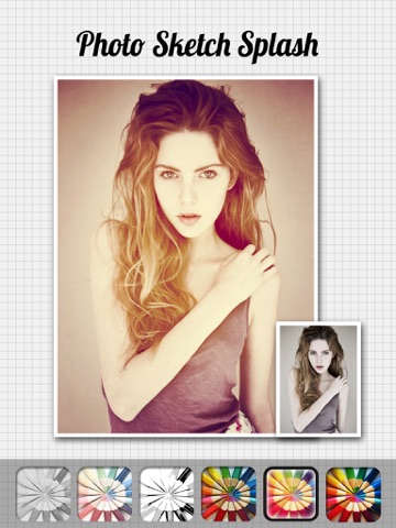 Screenshots of Photo Sketch Splash - My Pencil Drawing with Portrait Filter Effects for iPad