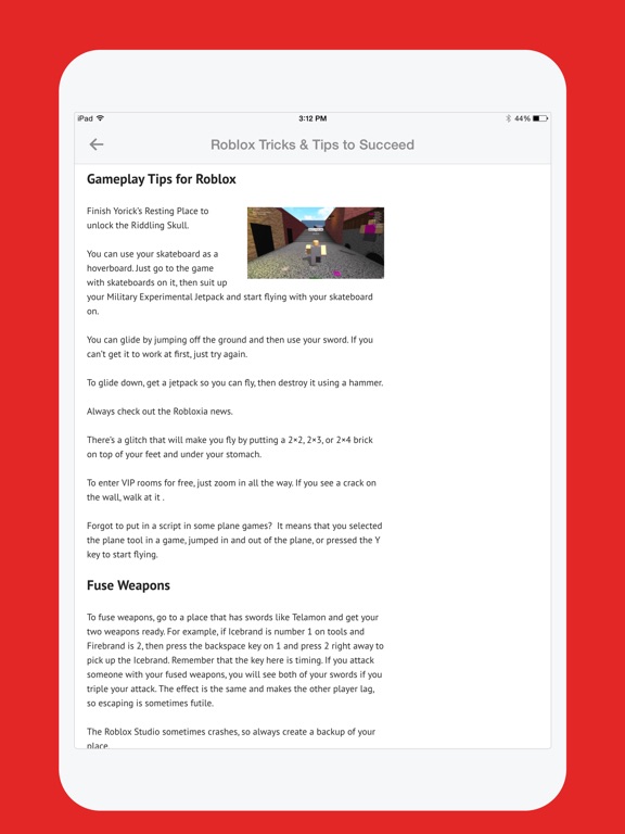 Screenshots of Free Cheats for Roblox - Free Robux Guide for iPad