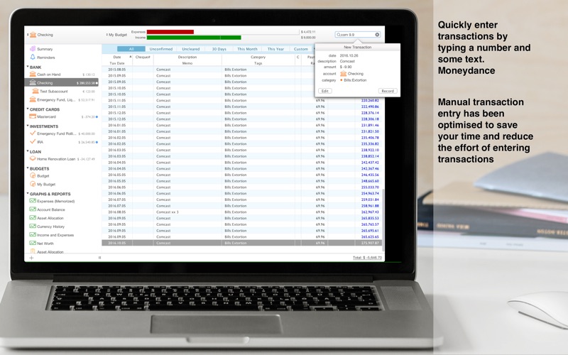 moneydance import csv