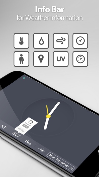 Red Clock (Alarm & Weather) screenshot 4