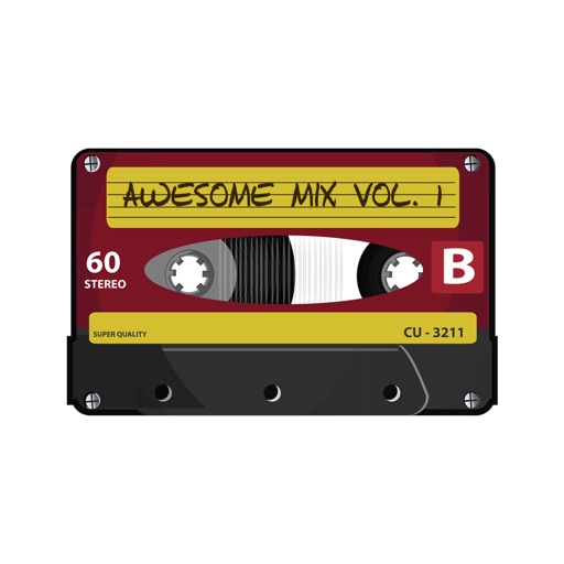 Cassette Tape Stickers Retro Emoji and Texts by VICTOR VERDU