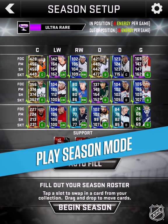 Screenshots of NHL SuperCard 2K17 for iPad