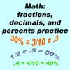Math: Fractions, Decimals, and Percents Practice fractions practice test 