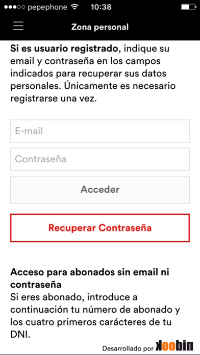 Captura de pantalla del iPhone 3