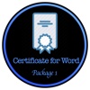 Certificate Design for Word