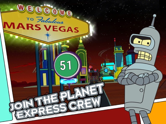 Screenshots of Futurama: Game of Drones for iPad