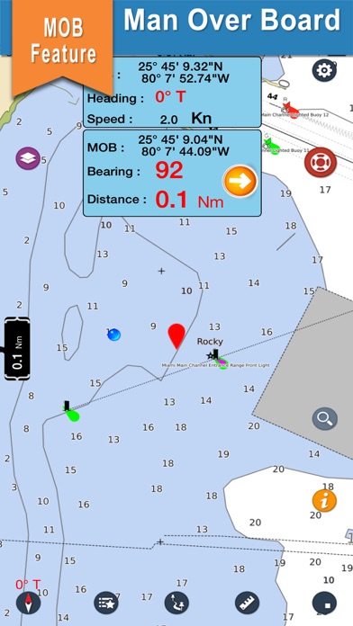 France Atlantic gps Nautical offline fishing chartのおすすめ画像4