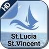St.Lucia & St.Vincent navigation chart for crusing st vincent island 